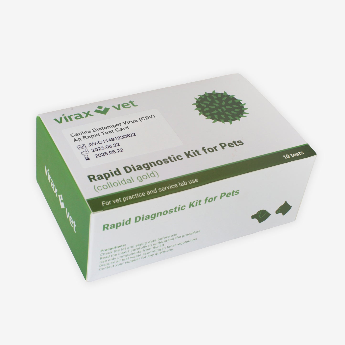 Canine Distemper Virus (CDV) Ag Rapid Test Card (10 Tests)