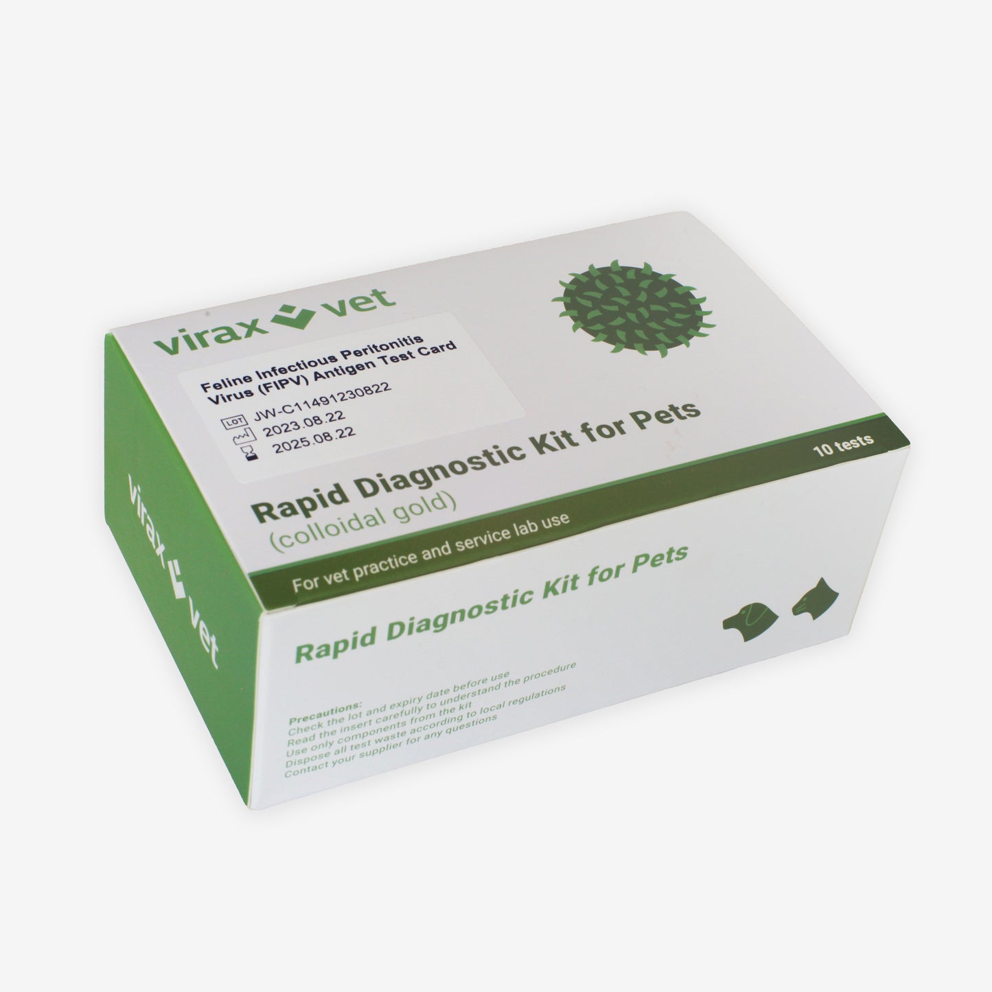 Feline Infectious Peritonitis Virus (FIPV) Antigen Test Card (10 Tests)